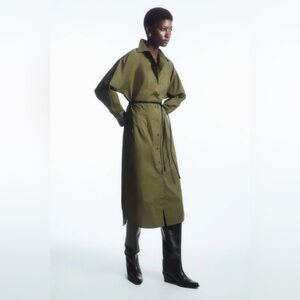 COS Waisted Midi Shirt Dress - Size 6
